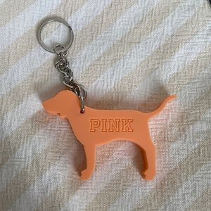 Pink dog keychain